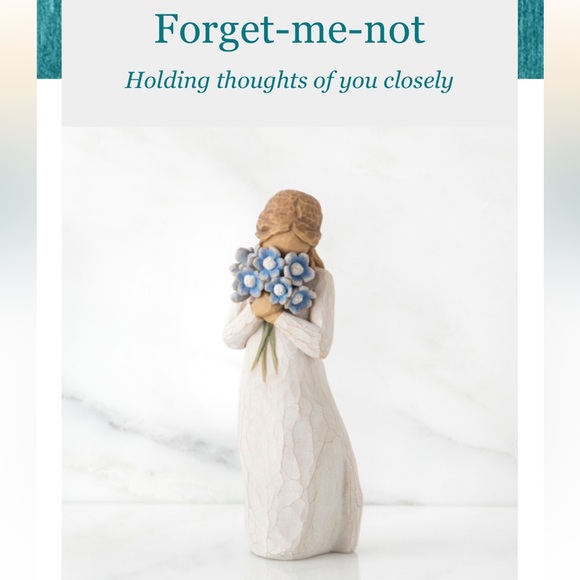 Forget-me-not sculpted figure by Susan Lordi | Willow Tree - Picture 2 of 6